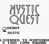 Mystic Quest (France) Title Screen